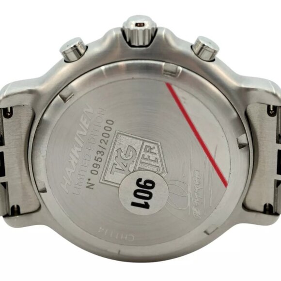 NOS Tag Heuer 41mm Vintage 6000 Series Limited Edition Hakkinen B+P Watch CH1114 - Picture 10 of 11